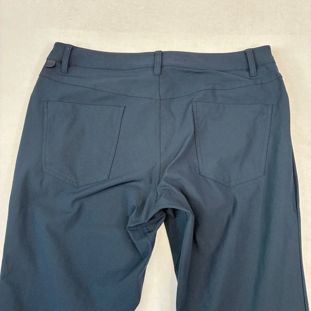 Lululemon ABC Pants Mens 34x31 Navy Blue Performance Stretch 5-Pocket Straight